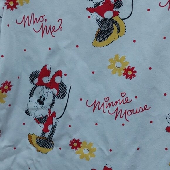 DISNEY Minnie Mouse nurse scrubs top white red yellow gray short sleeve … - Picture 7 of 8